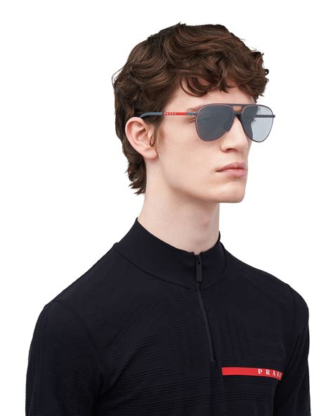 prada linea rossa lifestyle sunglasses|Prada linea rossa sunglasses men's.